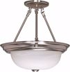 Picture of NUVO Lighting 60/201 2 Light - 13" - Semi-Flush - Alabaster Glass