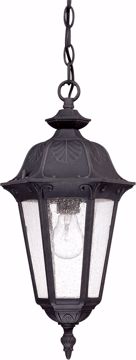 Picture of NUVO Lighting 60/2038 Cortland - 1 Light Hanging Lantern- with Seeded Glass