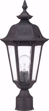 Picture of NUVO Lighting 60/2039 Cortland - 1 Light Mid-Size Post Lantern- with Seeded Glass