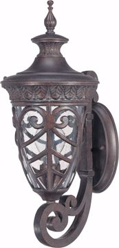Picture of NUVO Lighting 60/2055 Aston - 1 Light Small Wall Lantern Arm Up with Seeded Glass