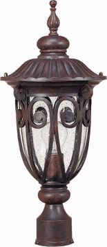 Picture of NUVO Lighting 60/2069 Corniche - 1 Light Mid-Size Post Lantern with Seeded Glass
