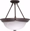 Picture of NUVO Lighting 60/210 3 Light - 15" - Semi-Flush - Alabaster Glass