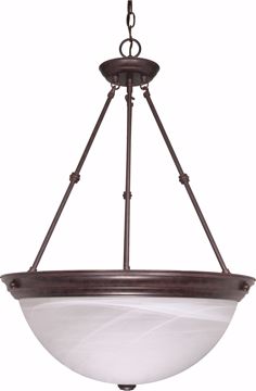 Picture of NUVO Lighting 60/212 3 Light - 20" - Pendant - Alabaster Glass