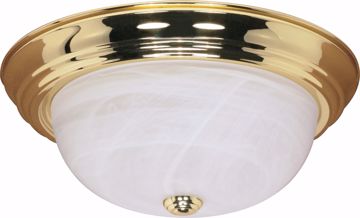 Picture of NUVO Lighting 60/215 3 Light - 15" - Flush Mount - Alabaster Glass
