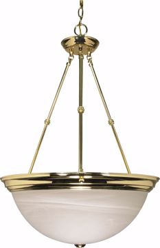 Picture of NUVO Lighting 60/220 3 Light - 20" - Pendant - Alabaster Glass