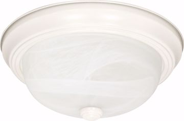 Picture of NUVO Lighting 60/223 3 Light - 15" - Flush Mount - Alabaster Glass