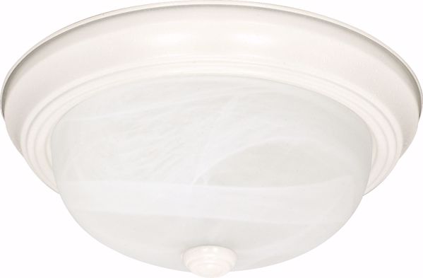 Picture of NUVO Lighting 60/223 3 Light - 15" - Flush Mount - Alabaster Glass