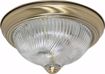 Picture of NUVO Lighting 60/229 2 Light - 11" - Flush Mount - Clear Swirl Glass