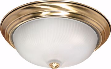 Picture of NUVO Lighting 60/239 3 Light - 15" - Flush Mount - Frosted Swirl Glass