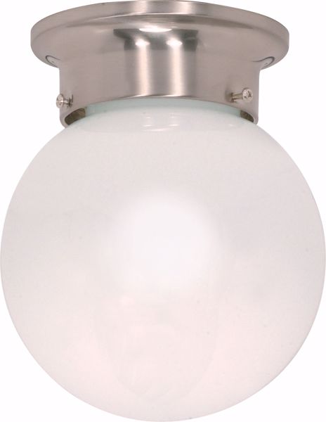 Picture of NUVO Lighting 60/245 1 Light - 6" - Ceiling Mount - White Ball