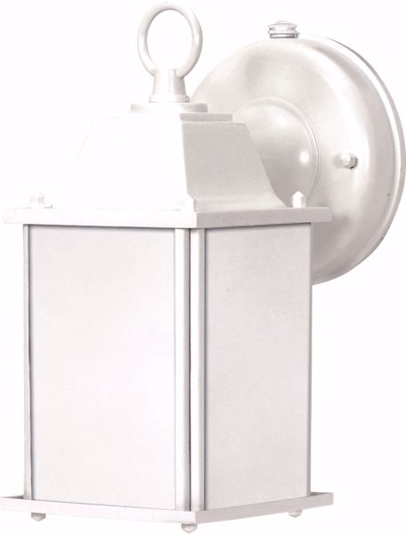 Picture of NUVO Lighting 60/2527 Cube Lantern ES - 1 Light Wall Lantern with Frosted Beveled Glass - (Lamp Included)