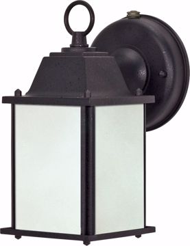 Picture of NUVO Lighting 60/2529 Cube Lantern ES - 1 Light Wall Lantern with Frosted Beveled Glass - (Lamp Included)