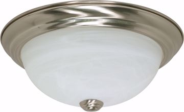 Picture of NUVO Lighting 60/2621 2 Light ES 11" Flush Fixture with Alabaster Glass - (2) 13w GU24 Lamps Included