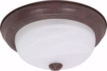 Picture of NUVO Lighting 60/2625 2 Light ES 13" Flush Fixture with Alabaster Glass - (2) 13w GU24 Lamps Included