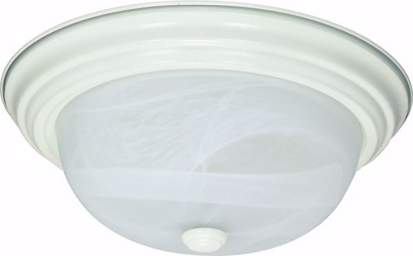 Picture of NUVO Lighting 60/2628 2 Light ES 11" Flush Fixture with Alabaster Glass - (2) 13w GU24 Lamps Included