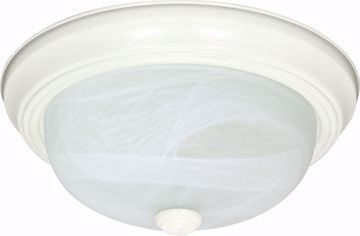 Picture of NUVO Lighting 60/2631 3 Light ES 15" Flush Fixture with Alabaster Glass - (3) 13w GU24 Lamps Included