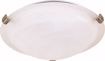 Picture of NUVO Lighting 60/270 1 Light - 12" - Flush Mount - Tri-Clip with Alabaster Glass