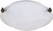 Picture of NUVO Lighting 60/272 1 Light - 12" - Flush Mount - Tri-Clip with Alabaster Glass