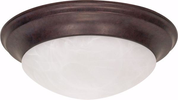 Picture of NUVO Lighting 60/282 3 Light - 17" - Flush Mount - Twist & Lock with Alabaster Glass