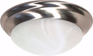 Picture of NUVO Lighting 60/284 2 Light - 14" - Flush Mount - Twist & Lock with Alabaster Glass