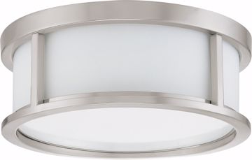Picture of NUVO Lighting 60/2859 Odeon - 2 Light 13" Flush Dome with Satin White Glass