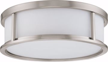 Picture of NUVO Lighting 60/2864 Odeon - 3 Light 17" Flush Dome with Satin White Glass