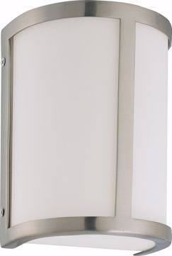 Picture of NUVO Lighting 60/2868 Odeon - 1 Light Wall Sconce with Satin White Glass