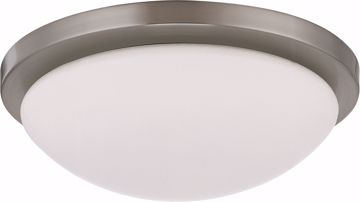 Picture of NUVO Lighting 60/2941 Button ES - 1 Light 11" - 18w GU24 (included) Flush Dome with White Glass