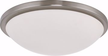 Picture of NUVO Lighting 60/2947 Button ES - 4 Light 17" - 13w GU24 (included) Flush Dome with White Glass