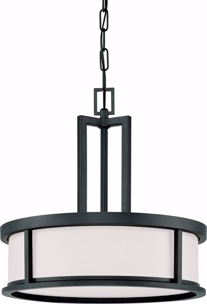 Picture of NUVO Lighting 60/2978 Odeon - 4 Light Pendant with Satin White Glass