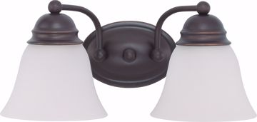 Picture of NUVO Lighting 60/3166 Empire - 2 Light 15" Vanity with Frosted White Glass