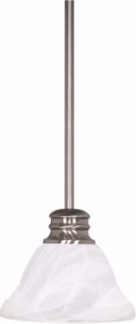 Picture of NUVO Lighting 60/3197 Empire ES - 1 Light 7" Mini Pendant with Alabaster Glass - (1) 13w GU24 Lamps Included