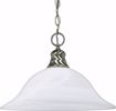 Picture of NUVO Lighting 60/3198 1 Light 16" Pendant with Alabaster Glass - (1) 18w GU24 Lamp Included