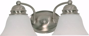 Picture of NUVO Lighting 60/3205 Empire ES - 2 Light 15" Vanity with Alabaster Glass - (2) 13w GU24 Lamps Included