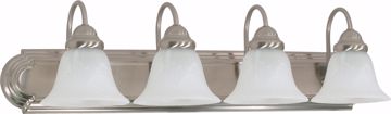 Picture of NUVO Lighting 60/3211 Ballerina ES - 4 Light 30" Vanity with Alabaster Glass - (4) 13w GU24 Lamps Included
