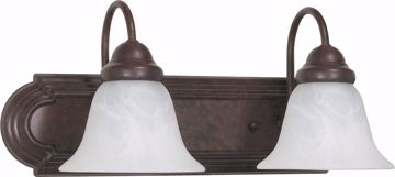 Picture of NUVO Lighting 60/324 Ballerina - 2 Light - 18" - Vanity - with Alabaster Glass Bell Shades