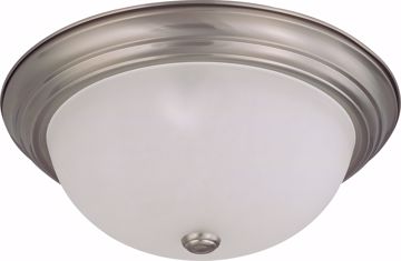 Picture of NUVO Lighting 60/3313 3 Light 15" Flush Mount with Frosted White Glass - (3) 13w GU24 Lamps Included