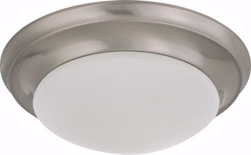 Picture of NUVO Lighting 60/3314 1 Light 12" Flush Mount Twist & Lock with Frosted White Glass - (1) 18w GU24 Lamp Included