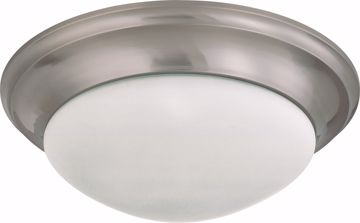 Picture of NUVO Lighting 60/3316 3 Light 17" Flush Mount Twist & Lock with Frosted White Glass - (3) 13w GU24 Lamps Included