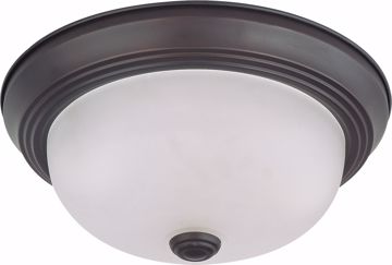 Picture of NUVO Lighting 60/3335 2 Light 11" Flush Mount with Frosted White Glass - (2) 13w GU24 Lamps Included