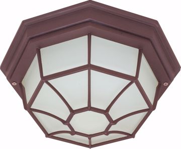 Picture of NUVO Lighting 60/3451 1 Light - 12" - Ceiling Spider Cage Fixture - Die Cast; Glass Lens; Color retail packaging