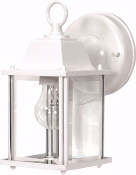 Picture of NUVO Lighting 60/3463 1 Light - 9" - Wall Lantern - Cube Lantern with Clear Beveled Glass; Color retail packaging