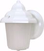 Picture of NUVO Lighting 60/3466 1 Light - 9" - Wall Lantern - Hood Lantern with Satin Frosted Glass; Color retail packaging