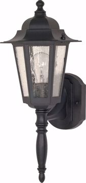 Picture of NUVO Lighting 60/3472 Cornerstone - 1 Light - 18" - Wall Lantern - with Clear Seed Glass; Color retail packaging