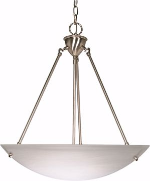 Picture of NUVO Lighting 60/370 3 Light - 23" - Pendant - Alabaster Glass Bowl