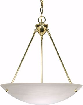 Picture of NUVO Lighting 60/372 3 Light - 23" - Pendant - Alabaster Glass Bowl