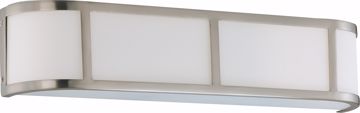 Picture of NUVO Lighting 60/3803 Odeon ES - 3 Light Wall Sconce with White Glass - (3) 13w GU24 Lamps Included
