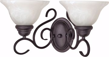 Picture of NUVO Lighting 60/388 Castillo - 2 Light - 18" - Wall Fixture - with Alabaster Swirl Glass