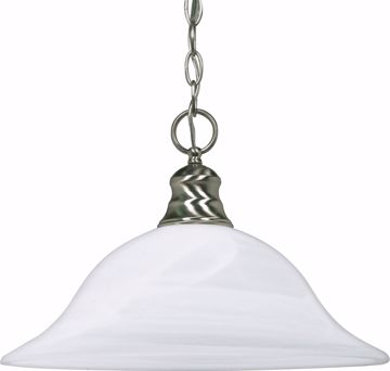 Picture of NUVO Lighting 60/390 1 Light - 16" - Pendant - Alabaster Glass