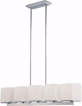 Picture of NUVO Lighting 60/4091 Bento - 5 Light Island Pendant with Satin White Glass
